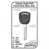 Chave Auto PVC Ford Versailles G 447 - 447PVC - PACOTE COM 5 UNIDADES